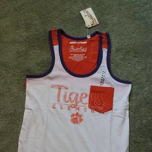 Clemson Tigers White Tank Top